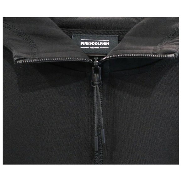 Pink Dolphin Men's Wave Zip Up Activewear Full Zip Hoodie Jacket - Picture 3 of 3